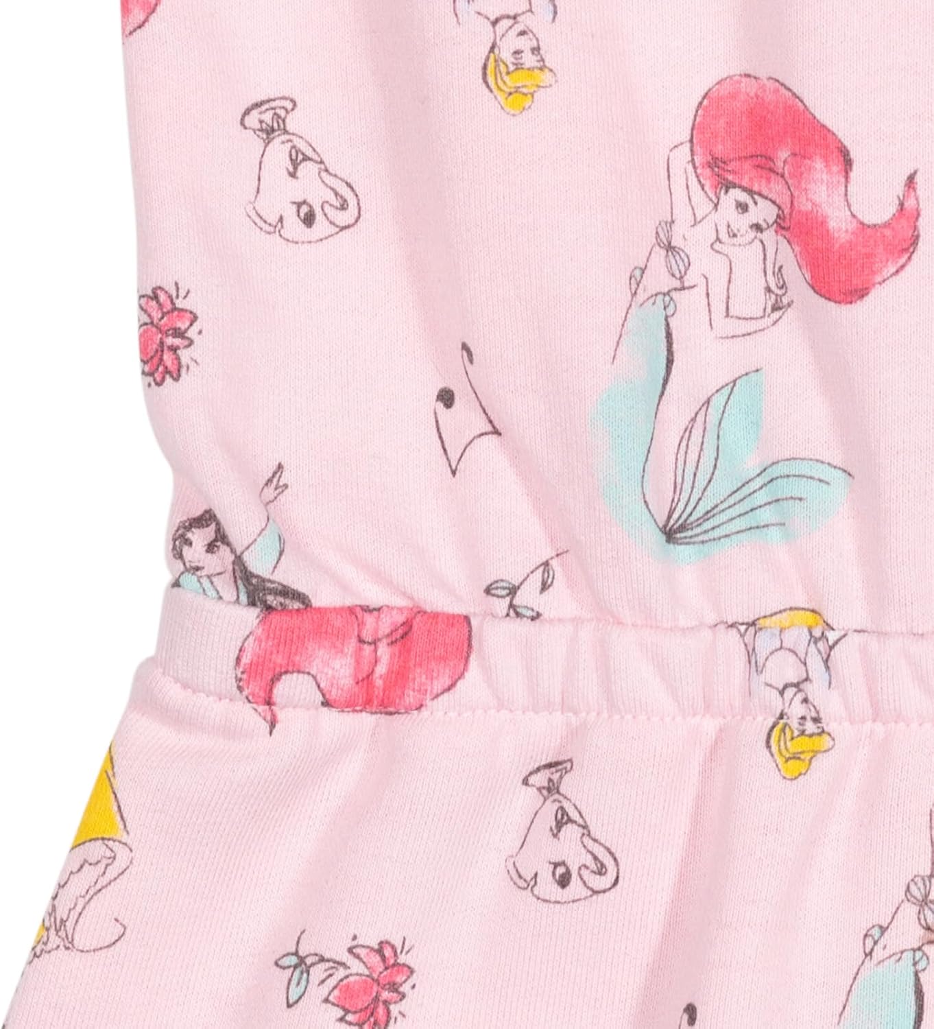 Disney Princess Moana Mulan Ariel Cinderella Belle Romper Infant to Big Kid - Image 5