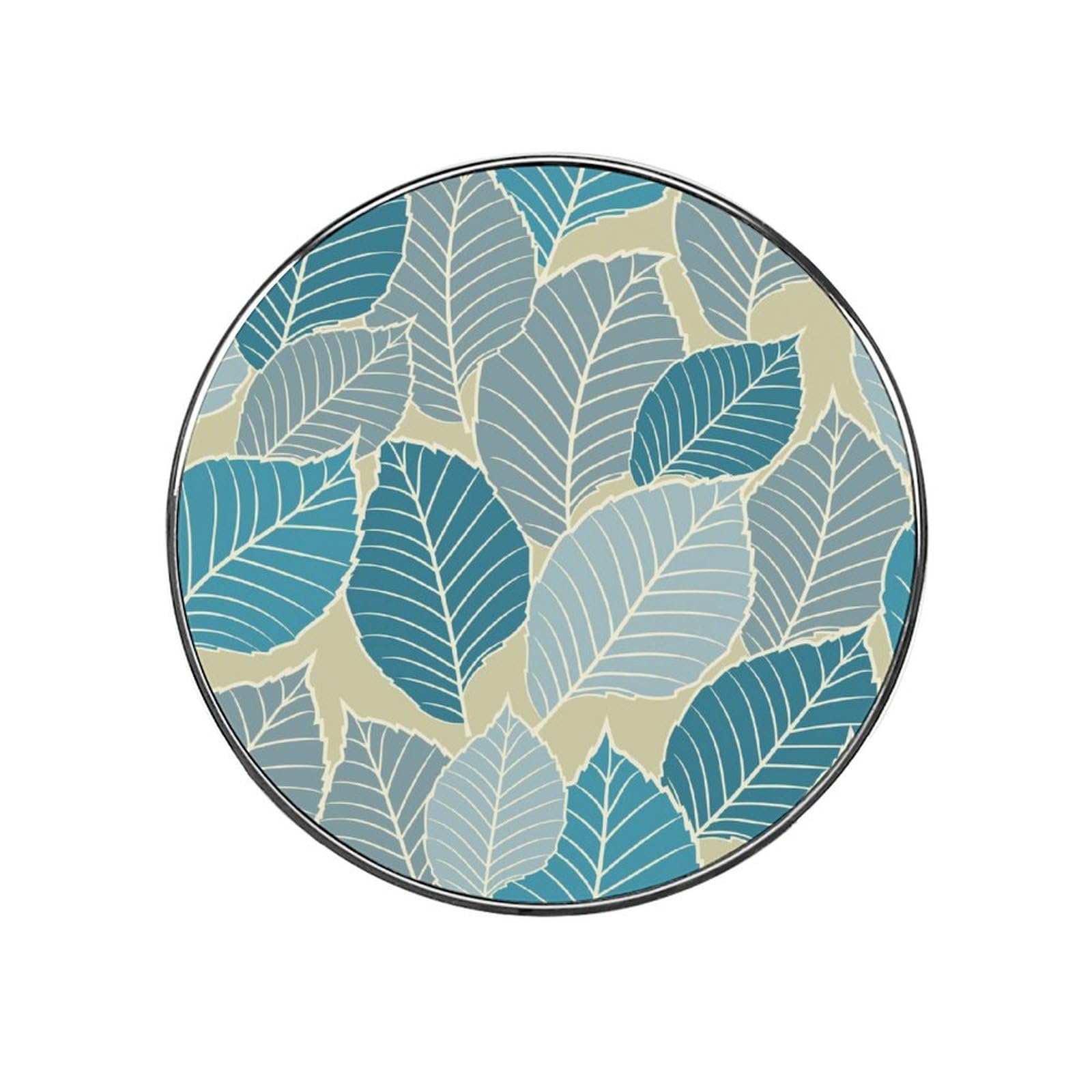 Blue Leaf Magnets For Fridge Kitchen Decoration For Refrigerators Whiteboards
