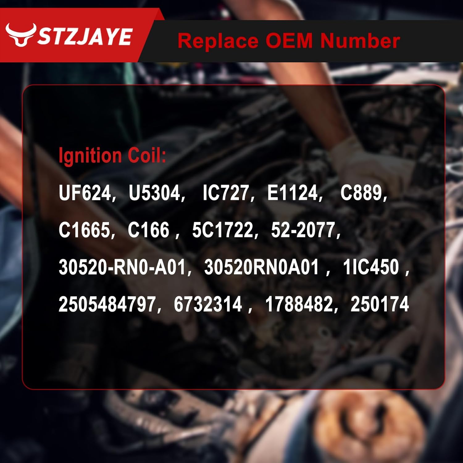 UF624 Ignition Coils Iridium Spark Plug Set of Pack Compatible with Acura MDX 2010-2013,for RDX 2013-2015,for Acura ZDX 2010-2013. For Honda Pilot 2009-2015,for Honda Ridgeline 2009-2014
