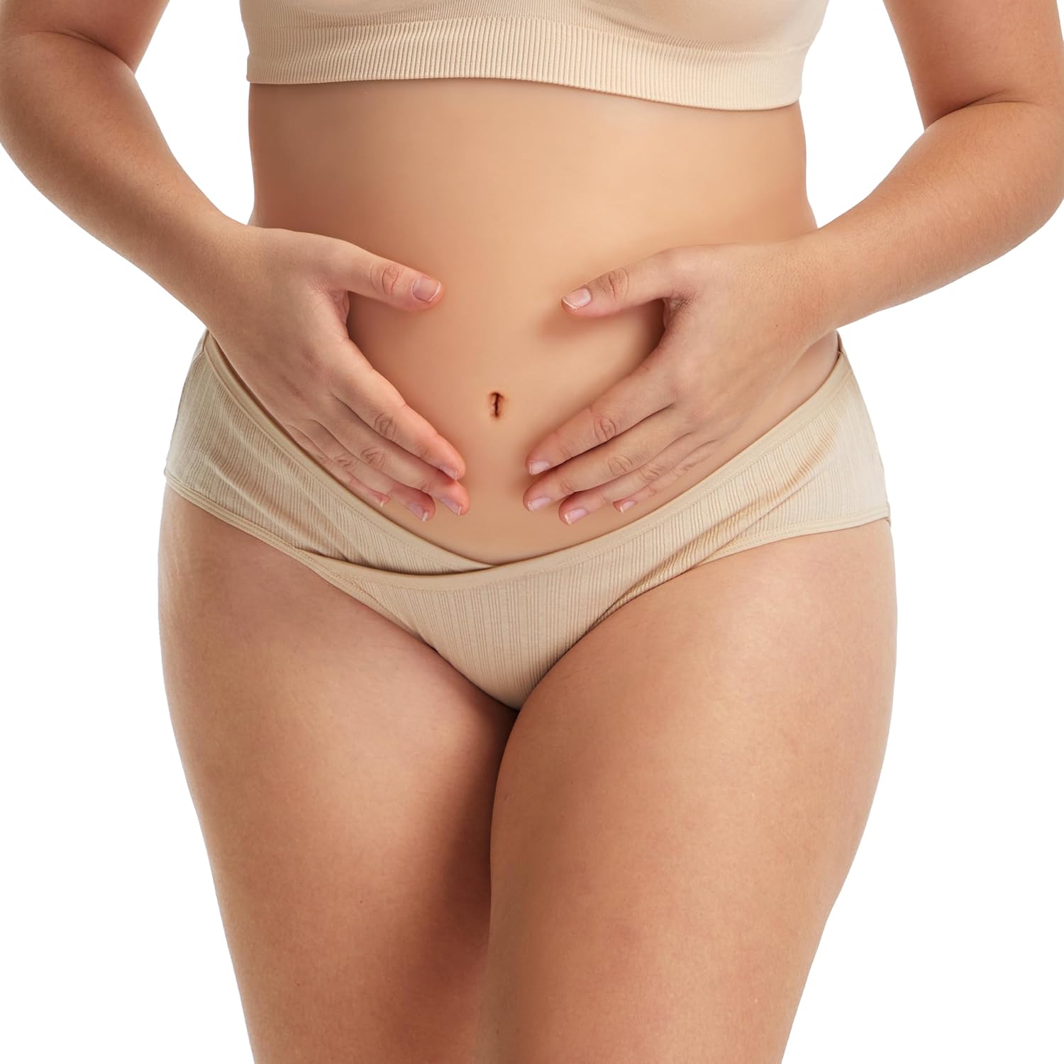 HBselect 6 PACK Maternity Underwear Cotton Maternity Panties Healthy Pregnancy Postpartum Underwear Under Bump Bikinis - Image 2