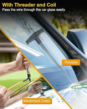 Auto Windshield Glass Removal Tool Kit, Auto Windshield Glass Cut Out Tool