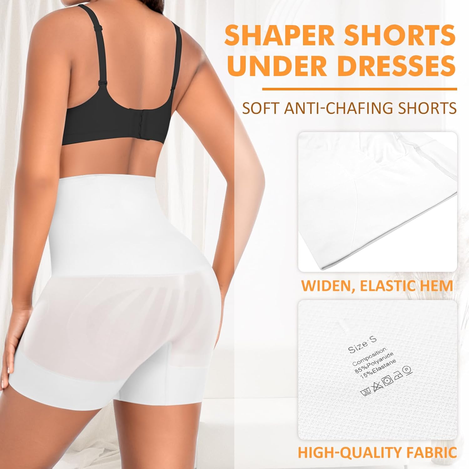 Shapewear Shorts Tummy Control for Women High Waist Body Shaper Under Dress Shaping Shorts Underwear Girdle Panties - Image 4