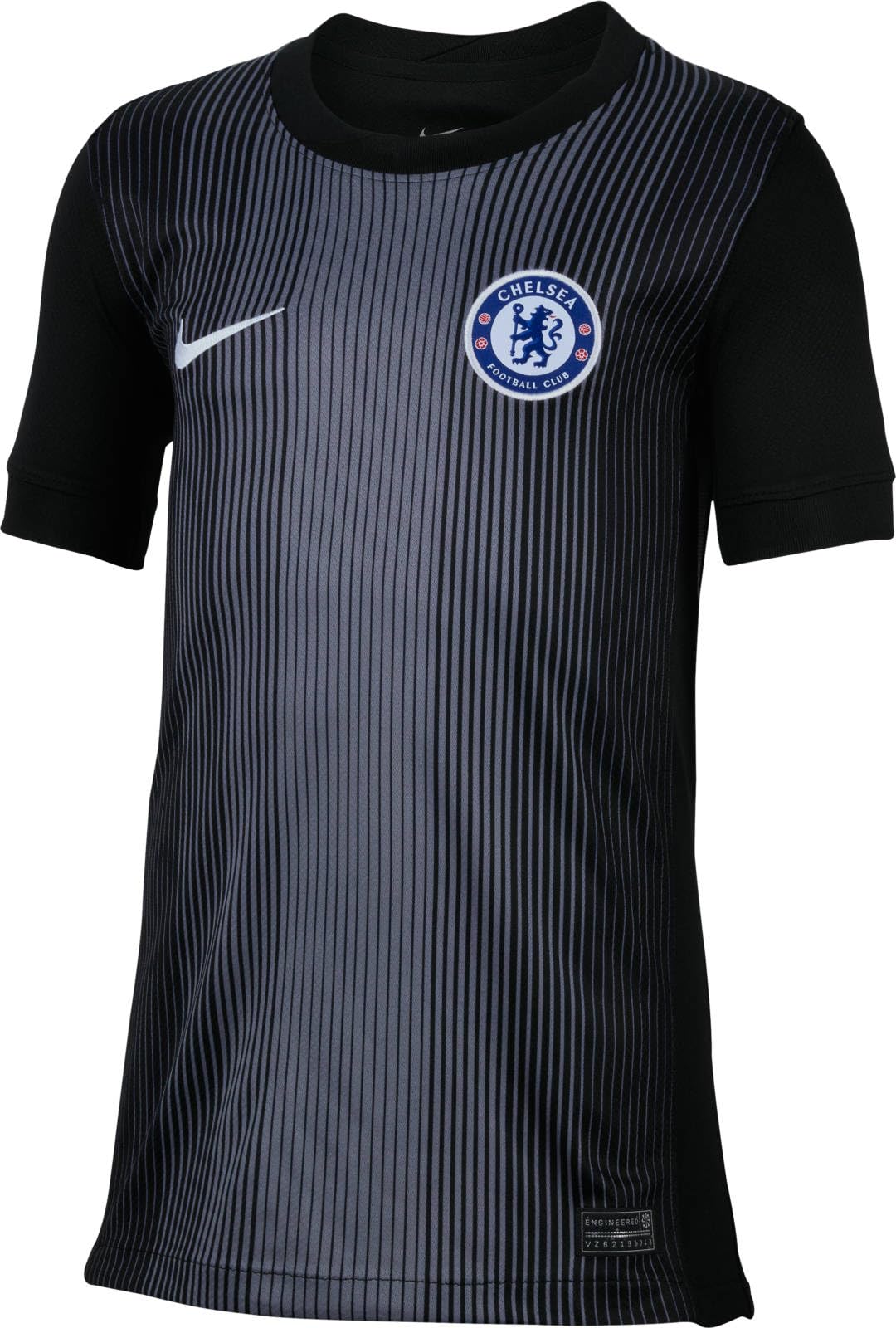 Nike FC Chelsea 2025/26 Stadium Goalkeeper Nike Dri-Fit Kurzärmliges Replika-fußballtrikot für Ältere Kinder Maglia da Calcio Replica Unisex - Bambini e Ragazzi
