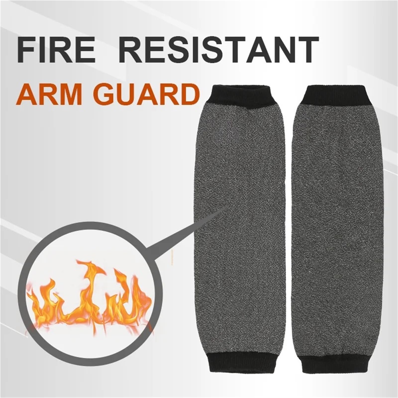 Mangas de soldador 1 par de protectores brazo seguridad resistentes a cortes y retardantes llama, mangas trabajo seguras for altas temperaturas(2 Pairs)