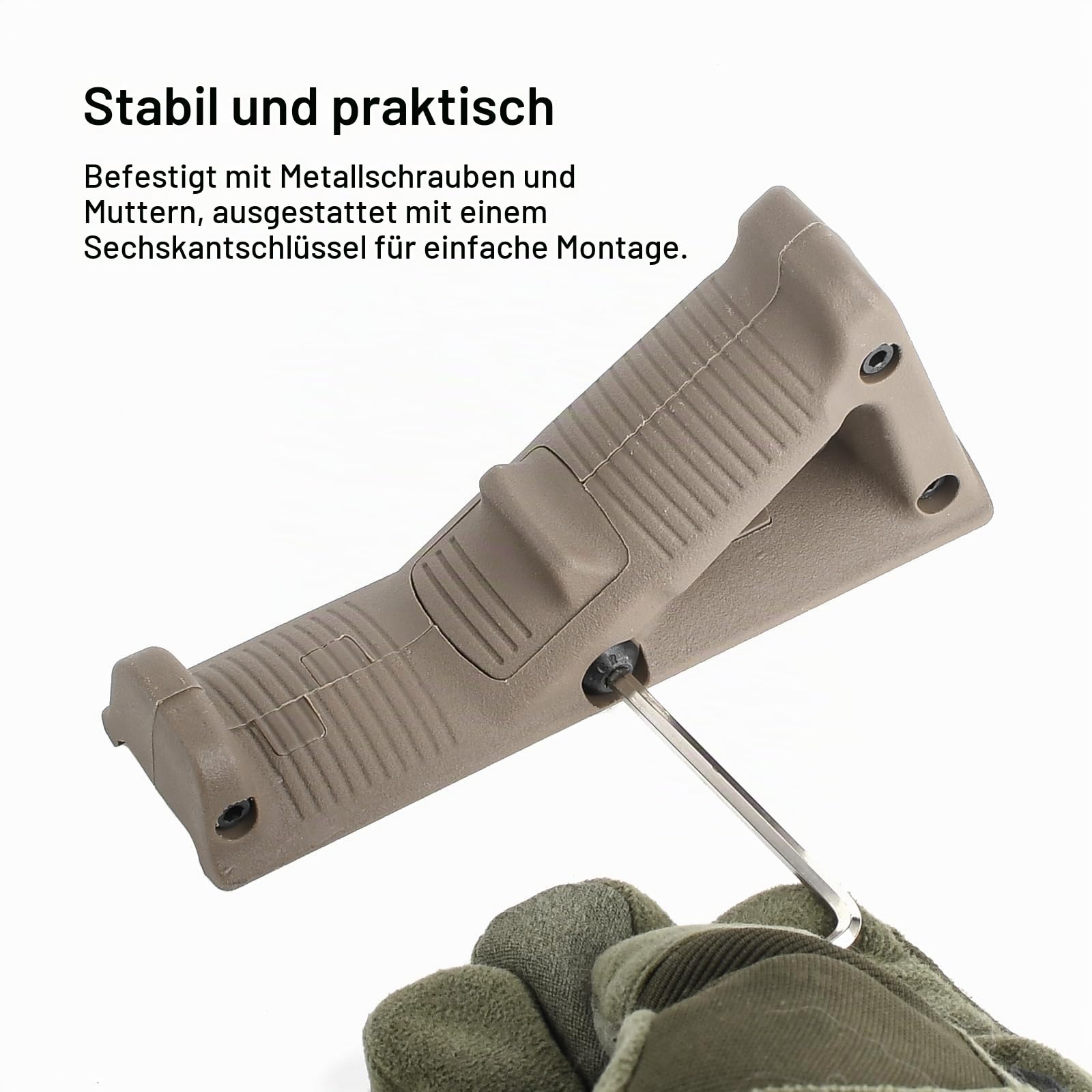 AF2 Griffe abgewinkelter Vordergriff für 20 mm Picatinny-Schienensystem Rutschfester dreieckiger Vordergriff
