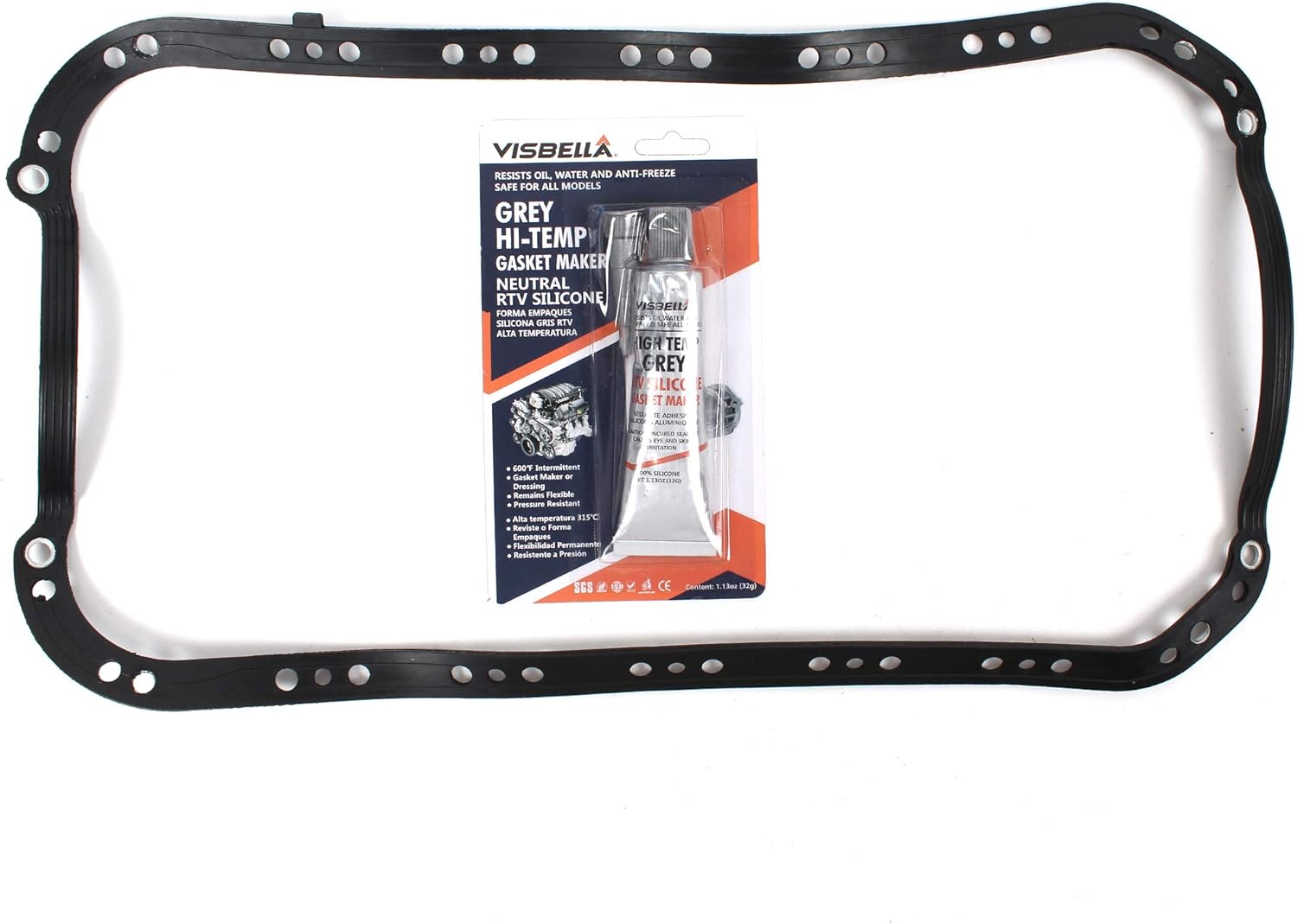 CNS Oil Pan Gasket Compatible with 9605 Honda Civic & DEL SOL 1.6L 1.7L "D16Y7