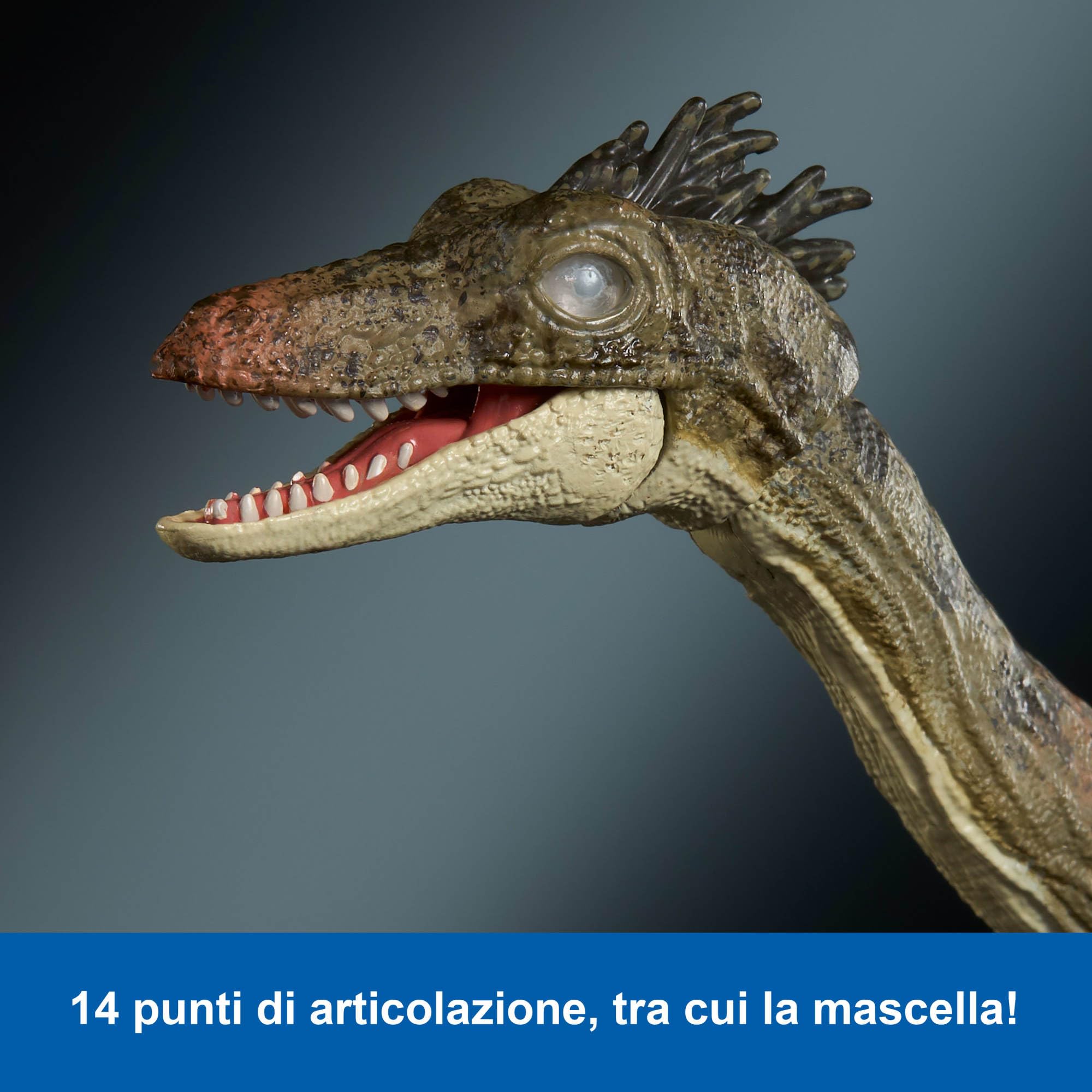 Mattel Jurassic World Hammond Collection, Dinosauro Troodon, dettagli autentici e articolazioni, per adulti e bambini dagli 8 anni in su, JDJ11, Nero