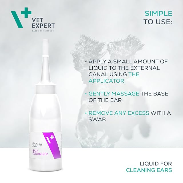 Foto 5 de 6 de Vet Expert Ear Cleanser - Limpiador de oídos para Perros y Gatos, 75 ml