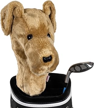 Daphne's Headcovers Yellow Lab Driver Headcover | Premium Driver Headcovers | Funny Golf Club Covers | Stylish Protection for Your Clubs | Men's Golf Gear | Driver Headcover for Men and Women