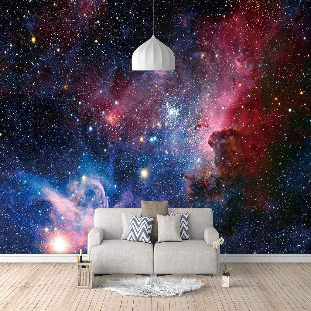 Décoration trompe l'oeil murale pour agrandir une chambre