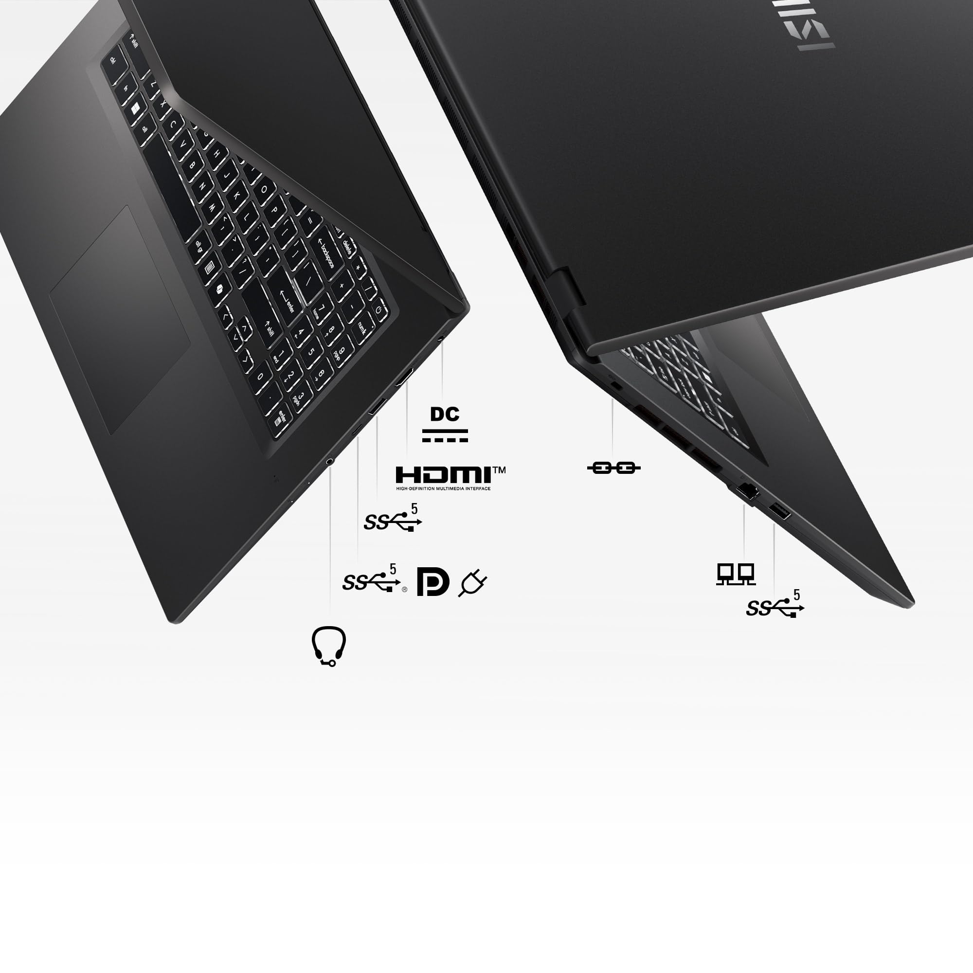MSI VenturePro A17 AI+, ordenador portátil empresarial, procesador AMD Ryzen™ AI 7 350, pantalla Full HD de 17,3", gráficos NVIDIA® GeForce RTX™ 5060, 16 GB de RAM, SSD de 512 GB, Windows 11 Home