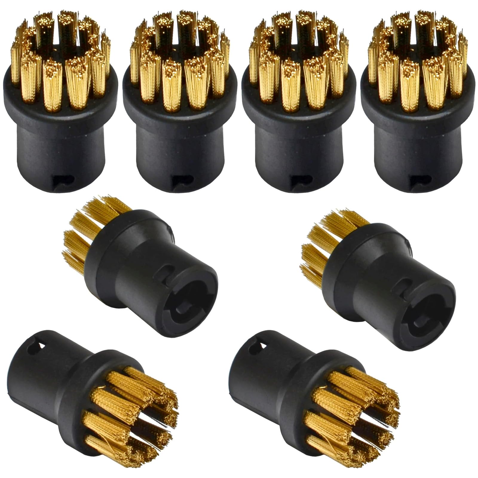 Set 9 Accessori Per Pulitore A Vapore - Spazzole Rotonde E Ugelli, Compatibile Karcher SC1-SC7, Per Pulizie Profonde - Foto 10