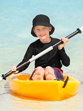 Youth Neon Shirts Dry Fit Long Sleeve Athletic T-Shirts Boys Girls UPF 50+ Quick Dry Neon Shirt for Kids 2T to Youth