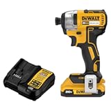 DEWALT 20V MAX Impact Driver&comma; 1&sol;4 Inch&comma; Battery and Charger Included &lpar;DCF787D1&rpar;