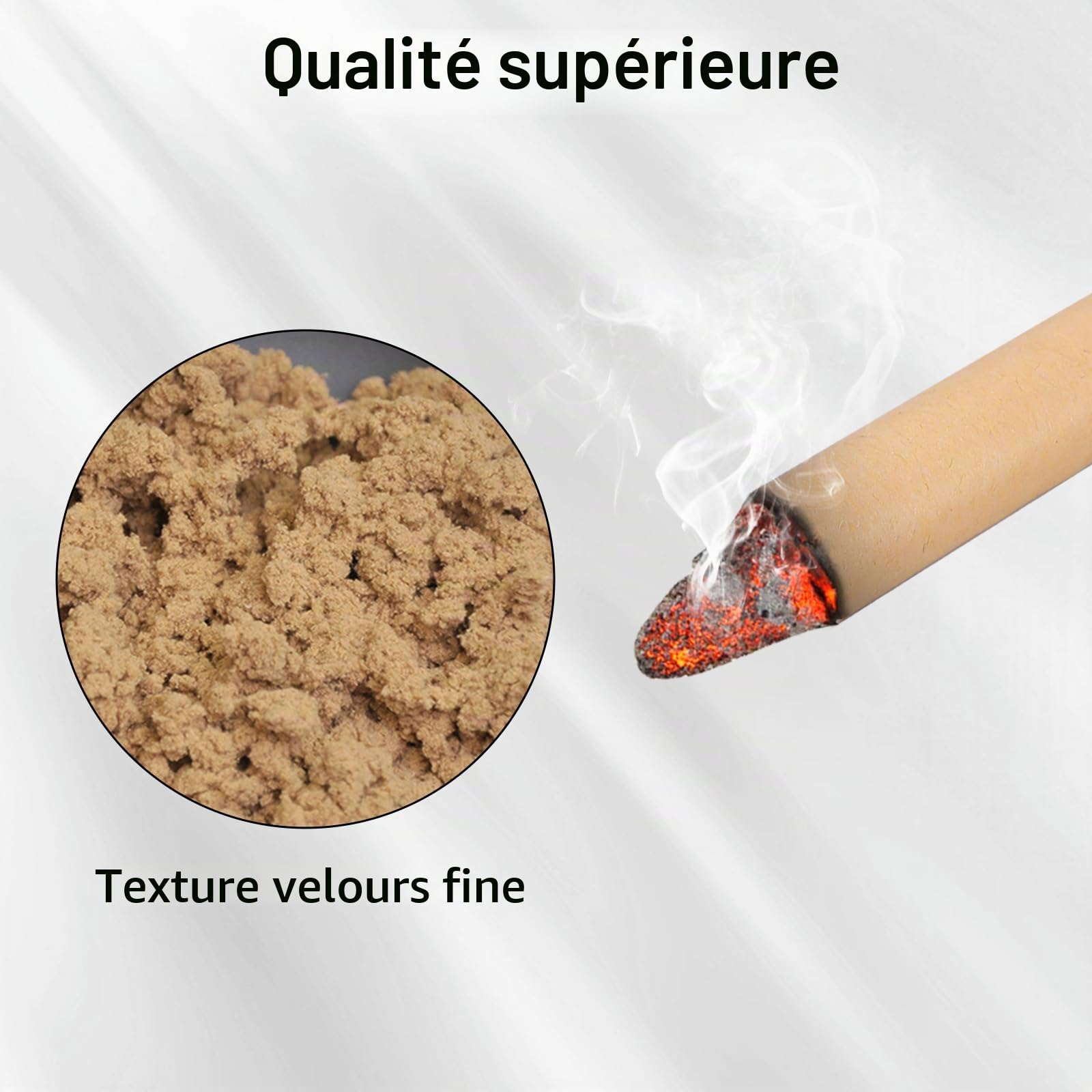 Moxa Lot de 20 rouleaux de moxa pour cigares 18 mm x 200 mm Bâtons de moxibustion Column Stick, bâtonnets de moxa pur naturel de qualité pour moxibustion douce, soins de santé, guérison partielle du