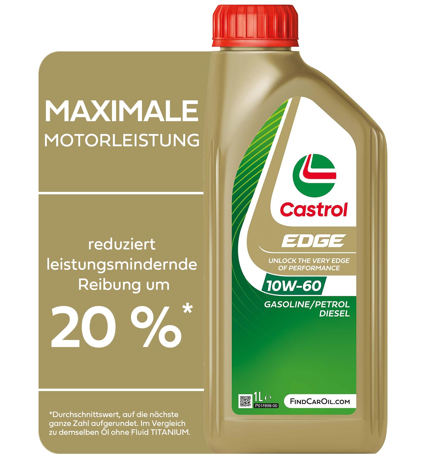 Castrol EDGE 10W-60 SUPERCAR Motoröl, 1L