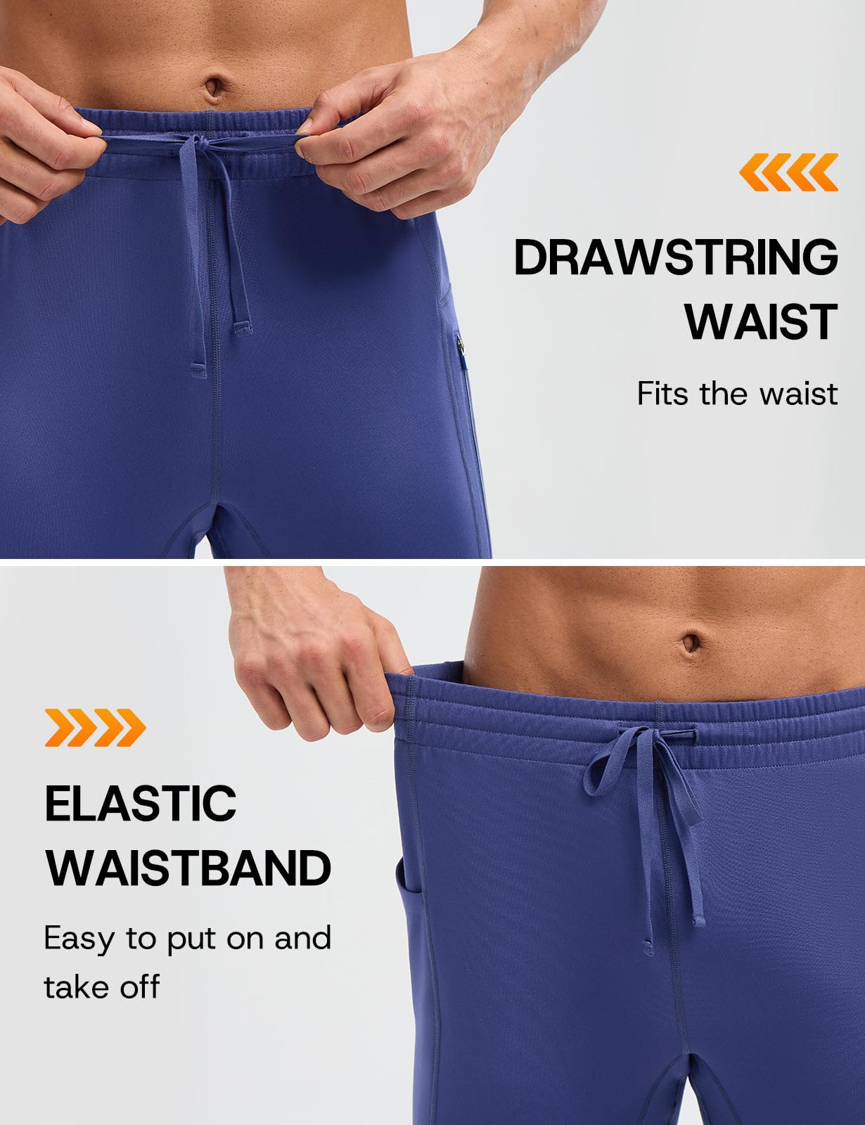 baleaf Pantaloni a compressione da uomo, leggings termici, invernali, pantaloni sportivi per attività all'aria aperta, traspiranti, per sport e corsa, lunghi