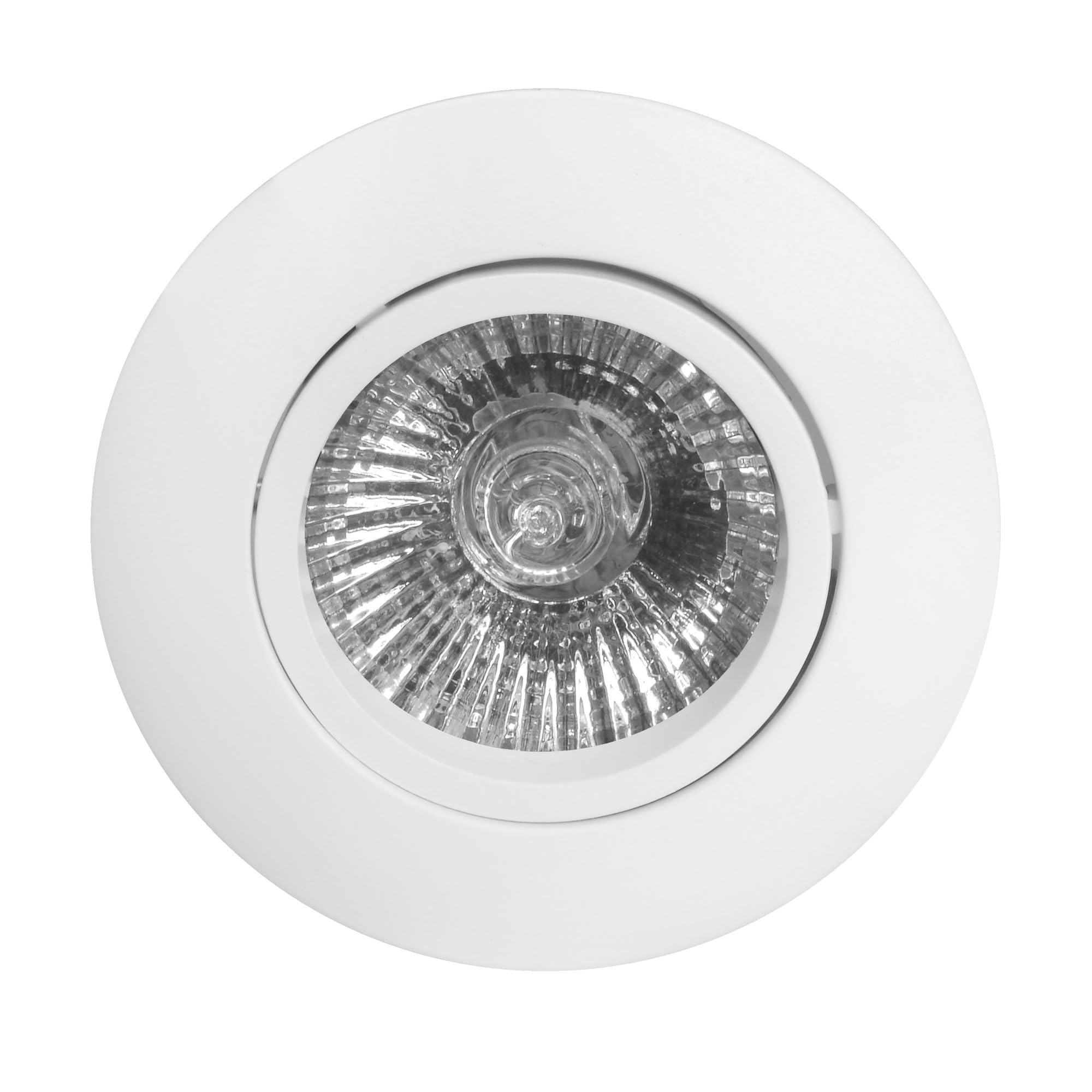 12V 50W Fixed DOWNLIGHTER White with Integrated Fire & Acoustic Barrier