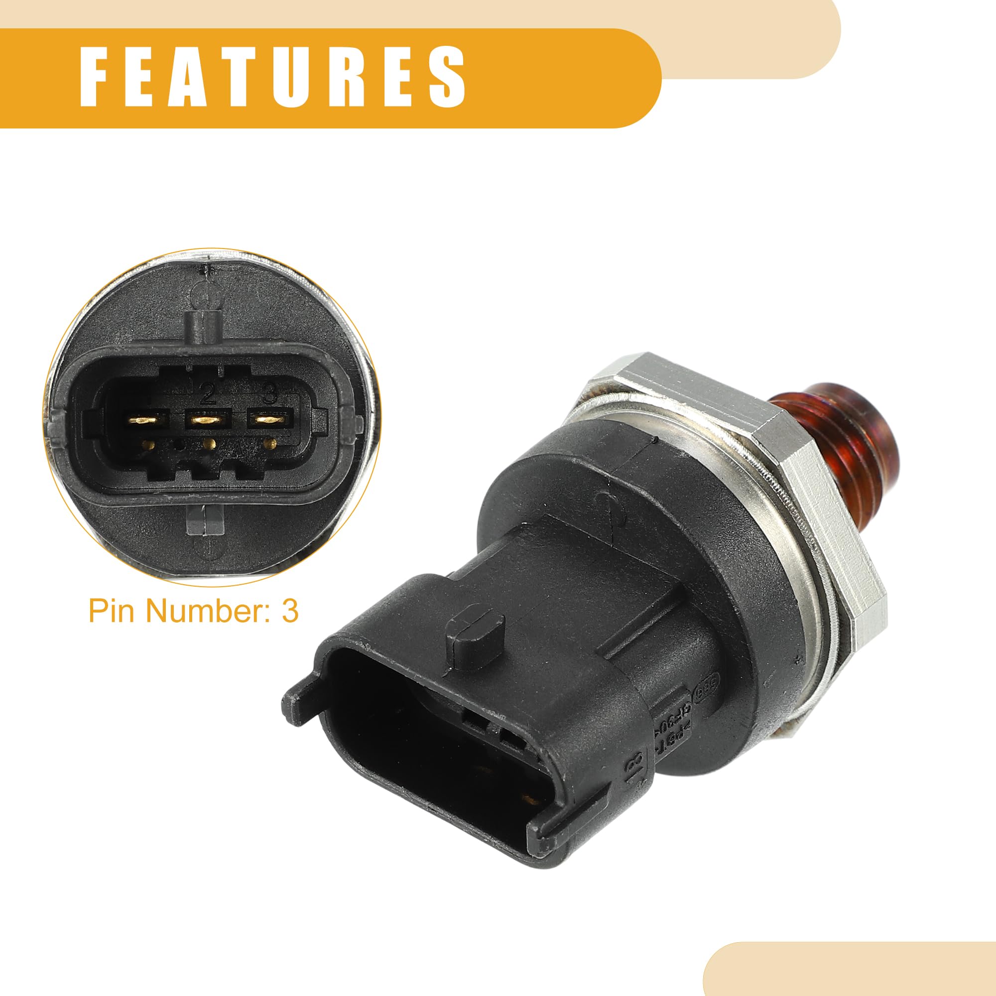 A ABSOPRO Sensor De Presión Del Riel De Combustible No.3140127000 - Para Land Rover Abs - 1 Unidad