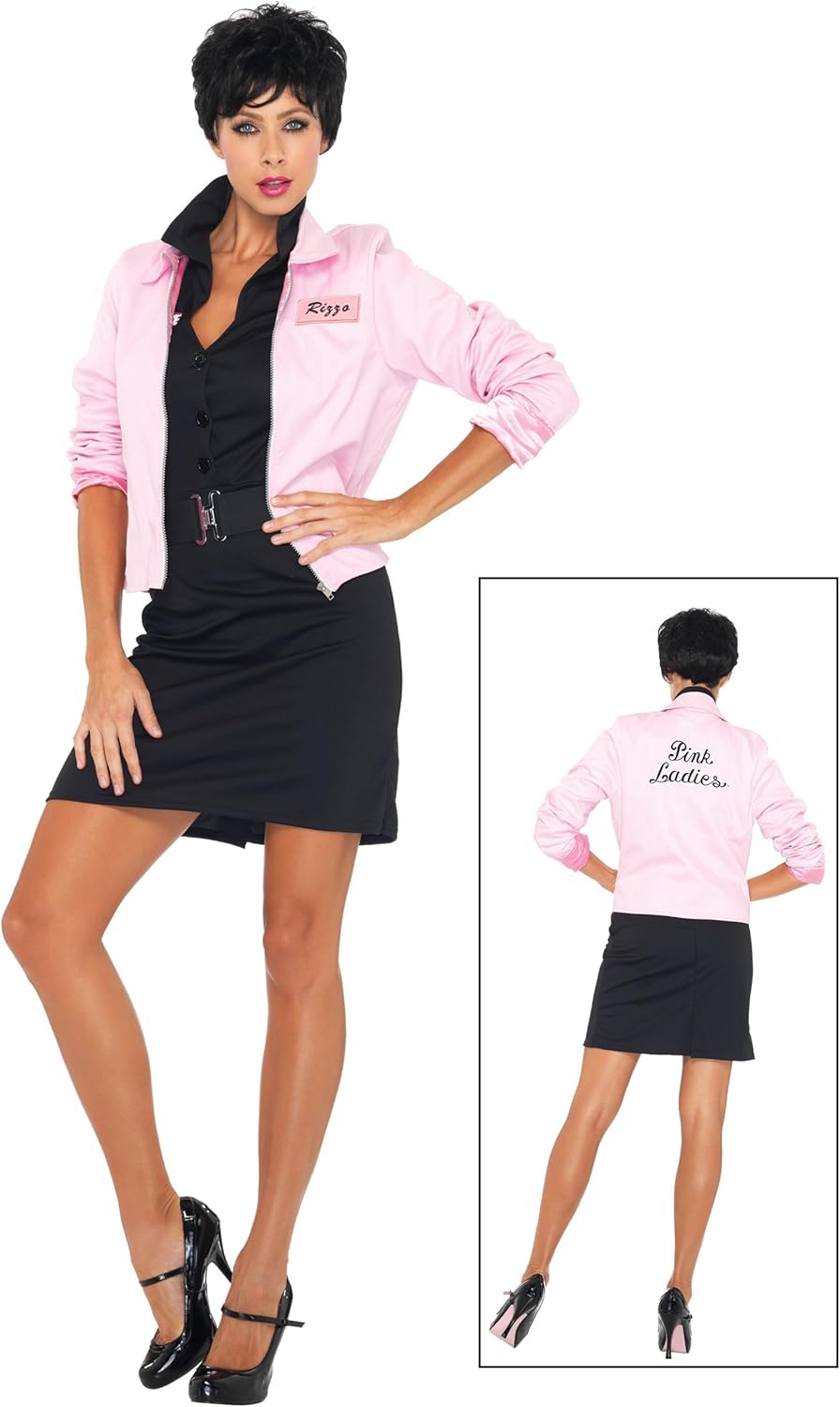Amazon グリース ハロウィン コスチューム コスプレ 大人用 Grease Pink Ladies Jacket XL [並行輸入品