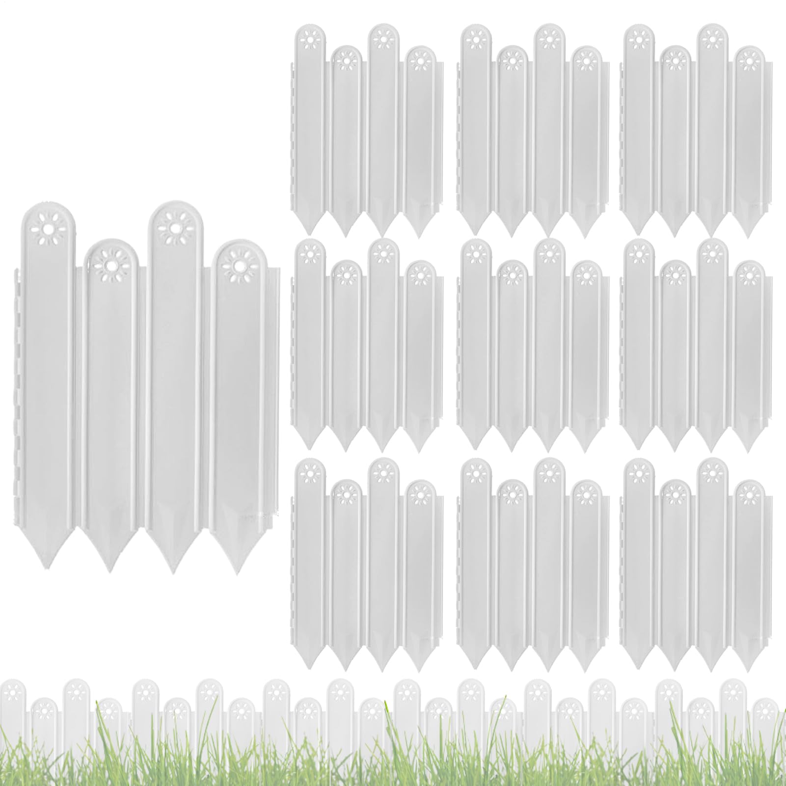 Bordure de bordure du jardin Teksome : palissade végétale durable pour aménagement soigné