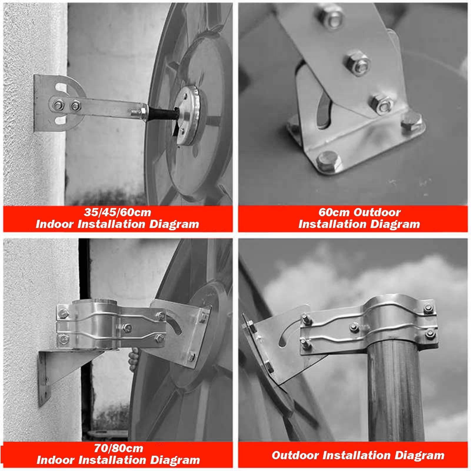 Espejo De Seguridad Curvado, Espejo Convexo Montado En La Pared, Visión Gran Angular De 160°, Carcasa De ABS Y Superficie De Espejo Suave PC For Estacionamiento(80cm)