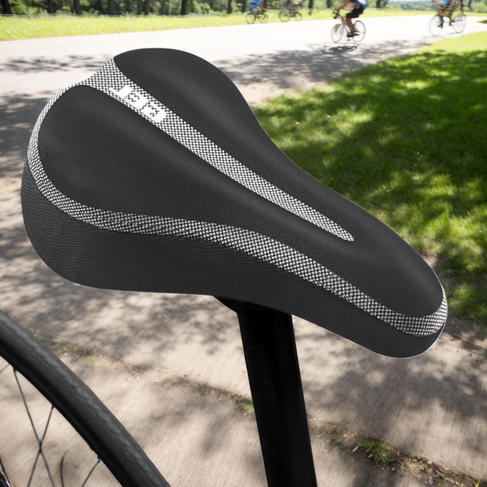 Coprisella Imbottito Per Ciclismo - Rivestimento Sella Bici Confortevole In Silicone Imbottito - Parte Di Ricambio Morbida Regolabile E Impermeabile Per Uomo E Donna Con Design Universale