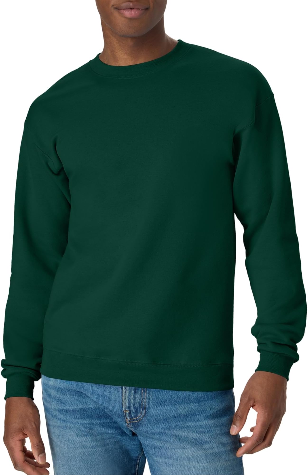 Men's Sweatshirt, EcoSmart Fleece Crewneck Sweatshirt, Cotton-Blend Fleece Sweatshirt, Plush Fleece Pullover Sweatshirt