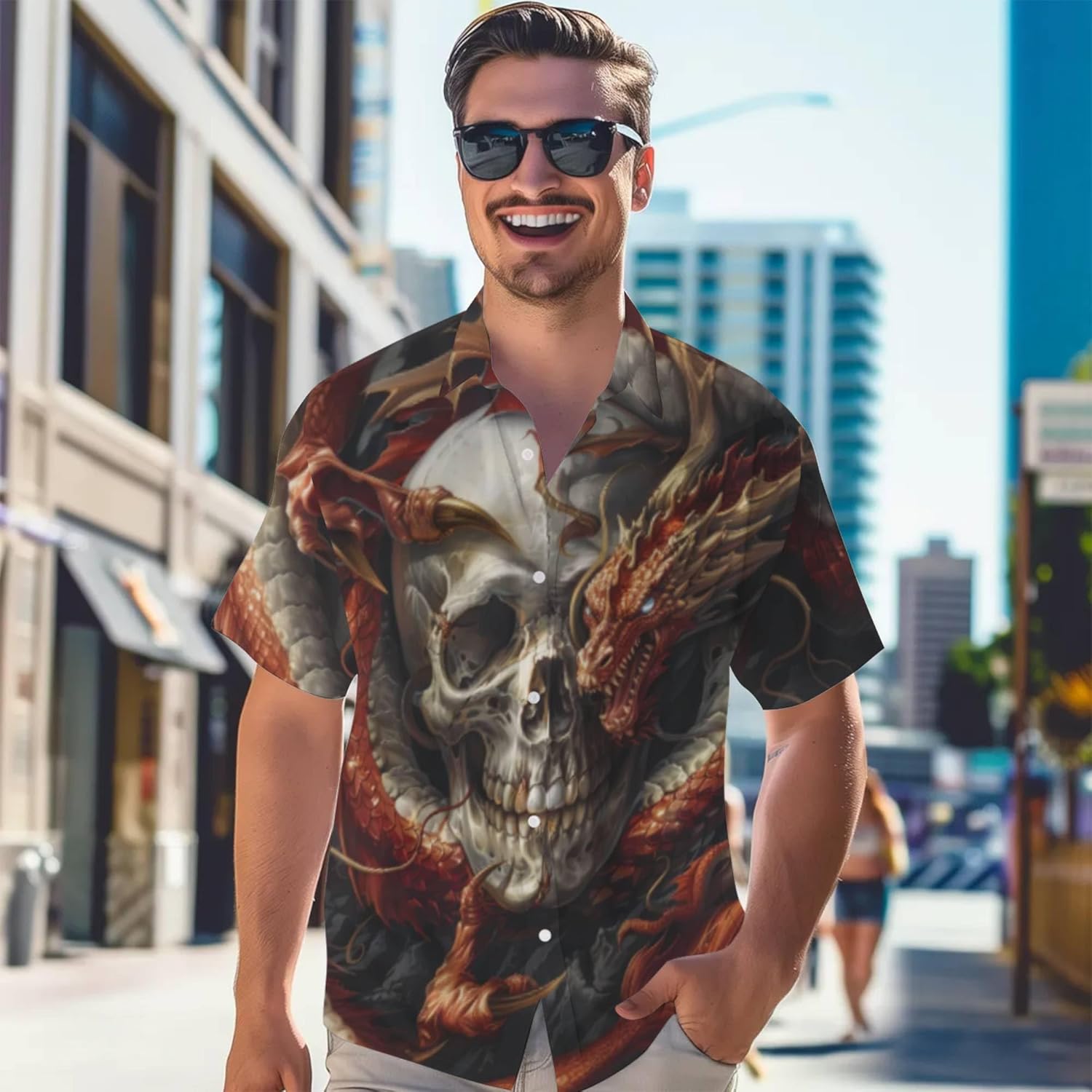 3D Pattern Print Shirt with Breathable Cool Lightweight Flexible Easy to Match Diverse and Stylish Perfect for Casual Wea - Image 6