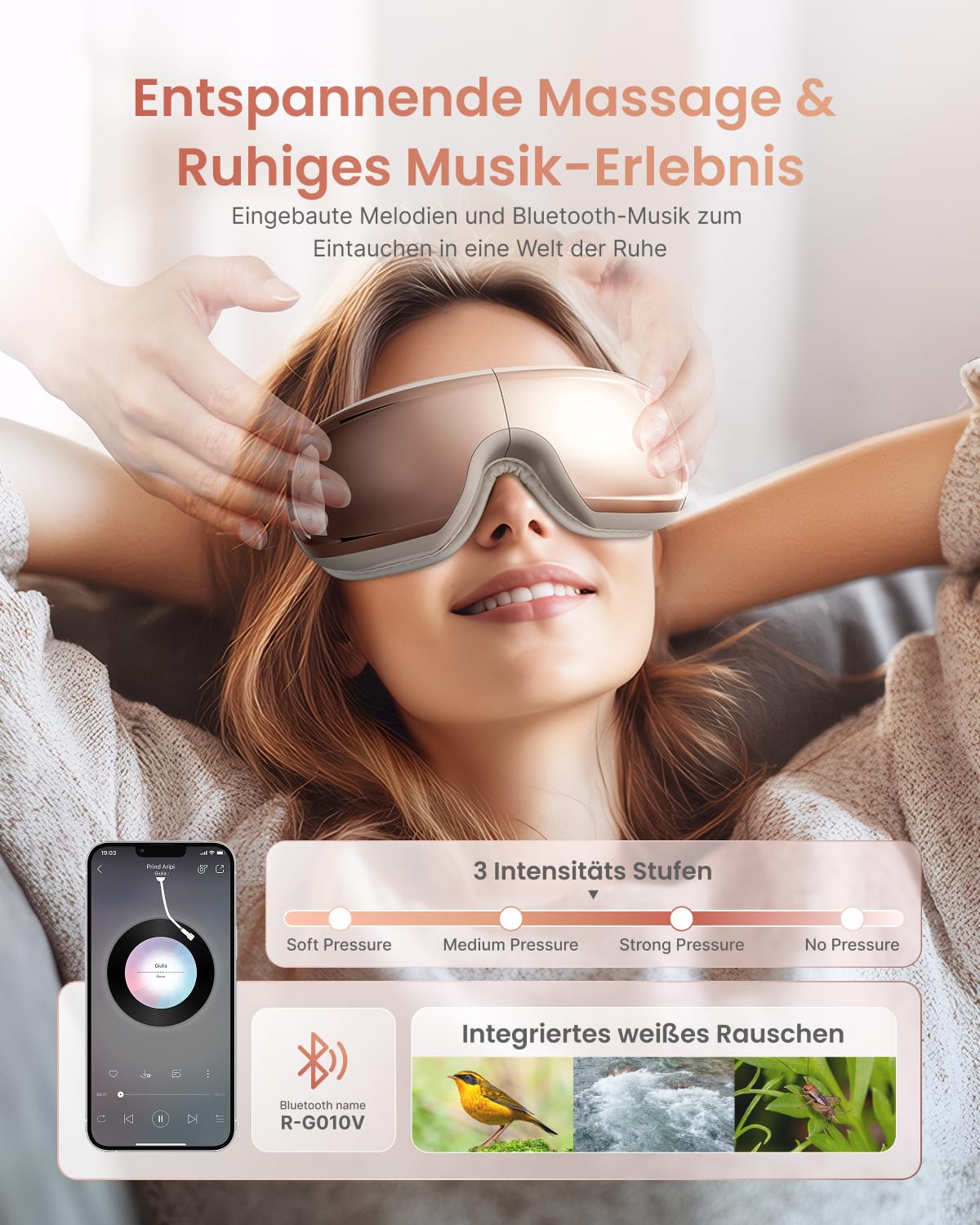 Renpho Eyeris 3 Rosegold Massageger?t (PUK-R-G010V-RS)