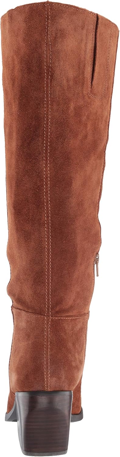 Condition photo showing New/Like New for naturalizer womens fae high shaft 9 saddle tan wide calf