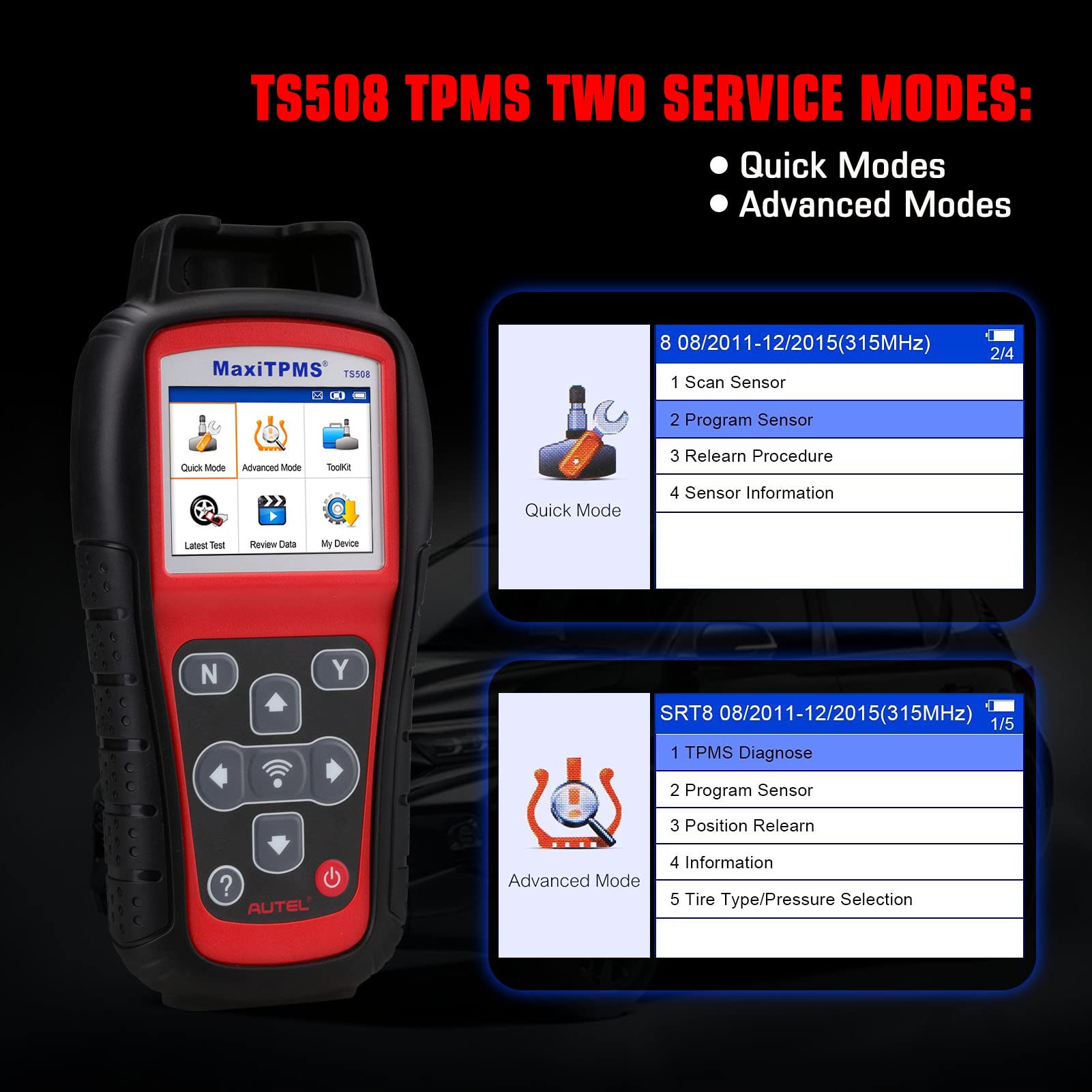 Amazon | Autel MaxiTPMS TS508 TPMS リリーーン ツール タイヤ空気圧 