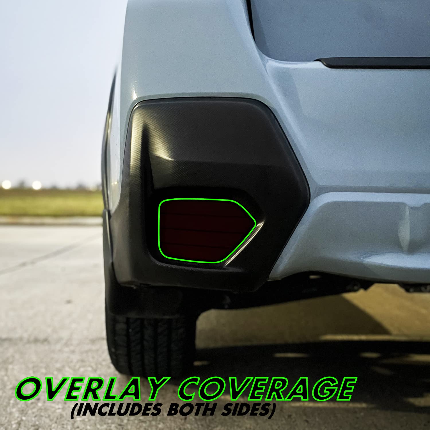 SlickMod PreCut Vinyl Smoke Tint for 2018-2022 Subaru Crosstrek Reflector (4. Reflector, 20% Dark Smoke)