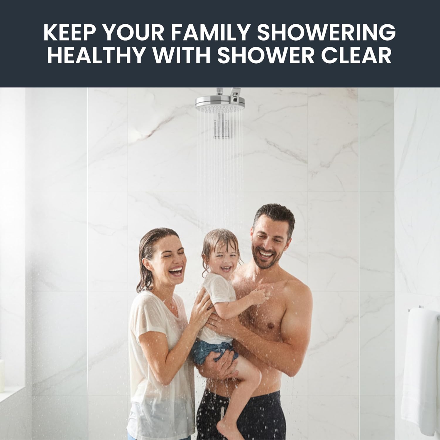 Patented Open Clean Design Shower Head - The World’s Only Cleanable Shower Head to Reduce Moisture & Buildup, High Pressure Flow, Universal Fit - Chrome - 5.5 inches
