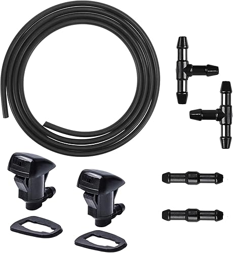 85381-AE020 Kit de boquillas para limpiaparabrisas compatible con Toyota Sienna Corolla Solara Tundra con junta de conectores de manguera de líquido