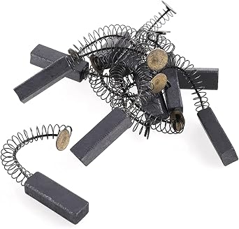 8 Pcs Carbon Brushes with Wire Leads and Brush Springs Attached 24mm x 8mm x 6 mm for Generic Electric Motor