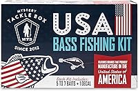 Vista 7 de Catch Co Mystery Tackle Box Freshwater Largemouth and Smallmouth Bass Lures Fishing Kit