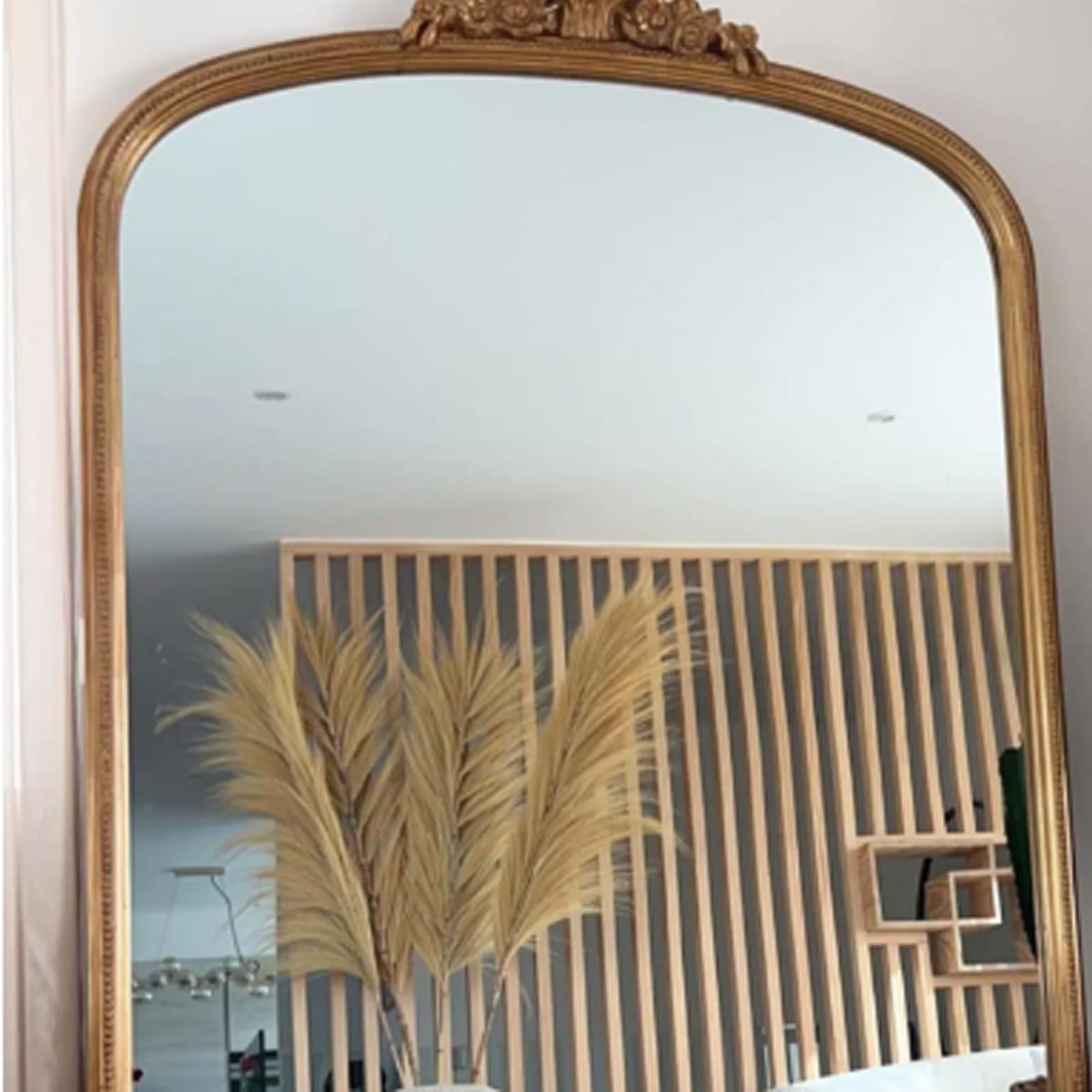 Amazon.com: ESRADA Vintage Gold Full Length Mirror - Antique Floor