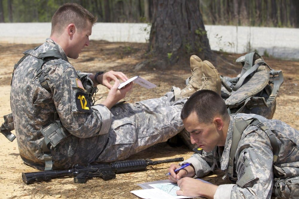 Amazon.com: Posterazzi U.S. Army Rangers map out their route for day ...