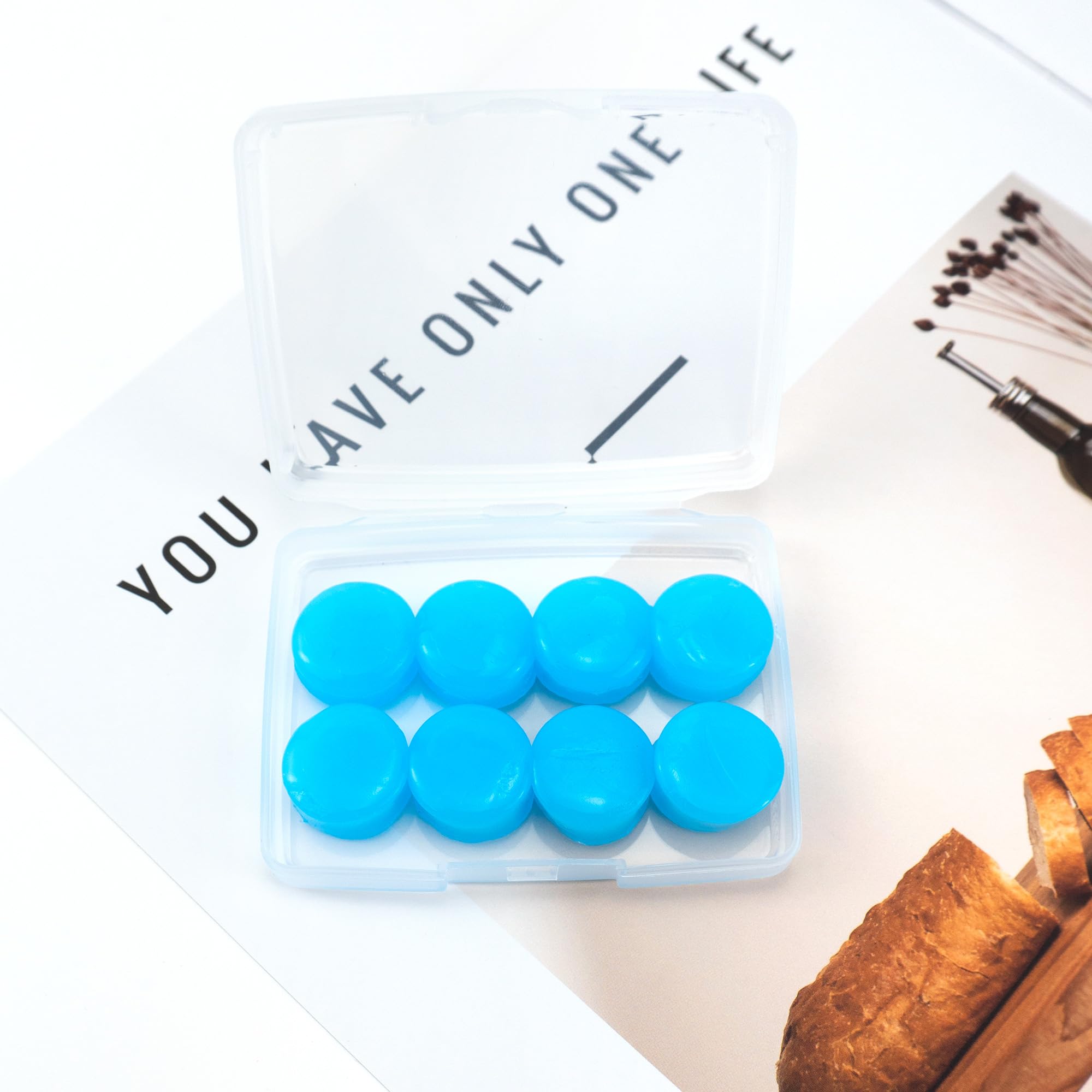 BlingKingdom 4 Pairs Moldable Silicone Ear Plugs - Blue — Amazon image 7