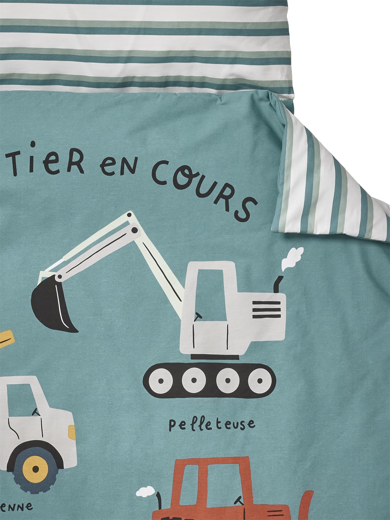 VERTBAUDET Couchage De Sieste Maternelle Enfant Popeline Vert imprimé TU