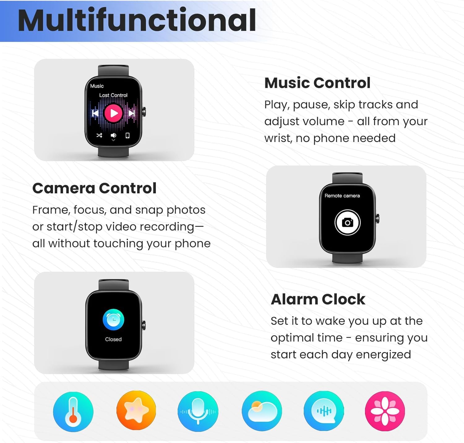 Poounur Orologio intelligente per uomo e donna, orologio fitness 2026 con cardiofrequenzimetro/monitoraggio del sonno/contapassi, smartwatch con chiamata Bluetooth, oltre 112 modalità sportive