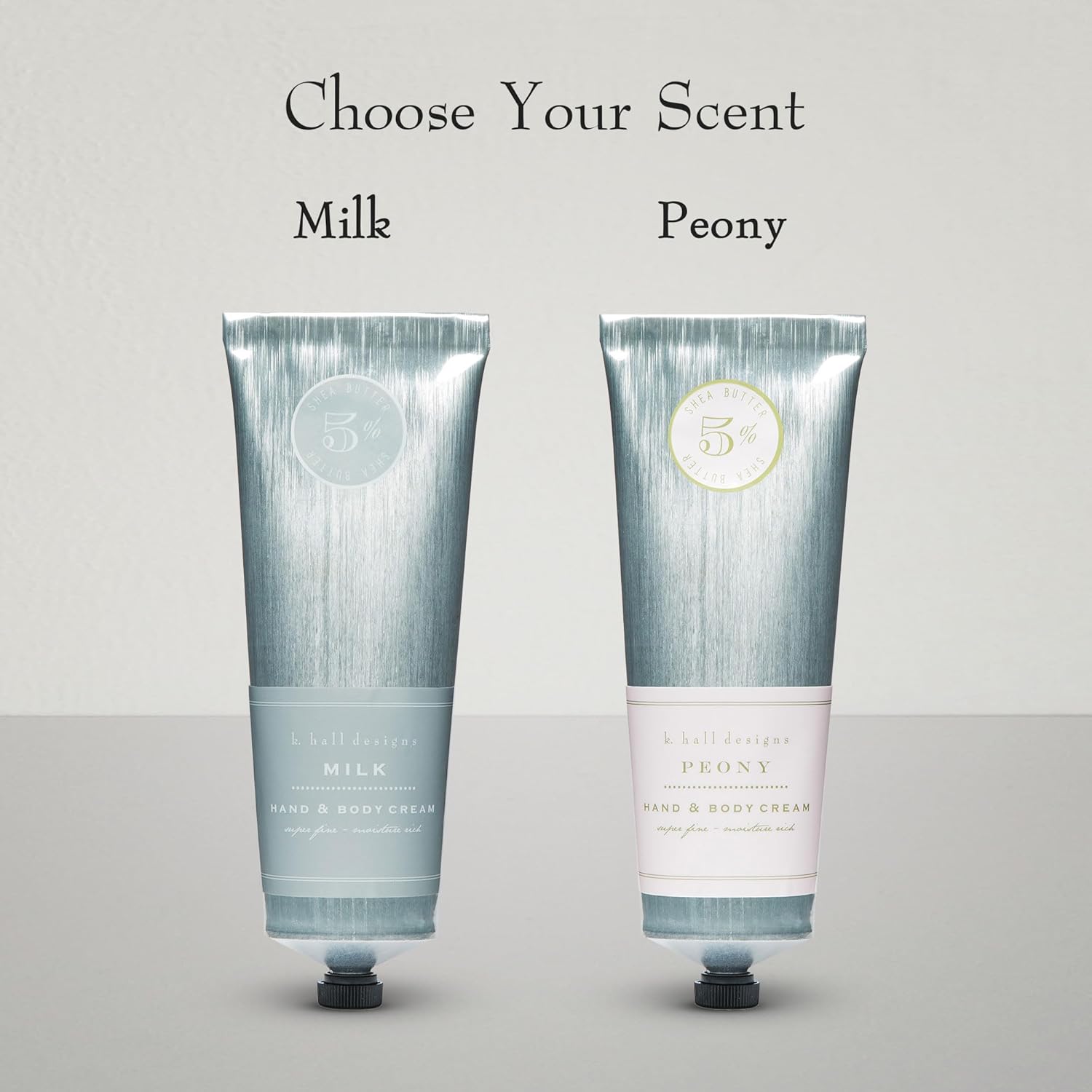 K. Hall Designs Milk Hand & Body Cream, Creamy-Sweet Scent with Coconut & Vanilla, Shea Butter Lotion for Men & Women, Relieves Dry Skin & Cracked Hands, 3.4 fl oz