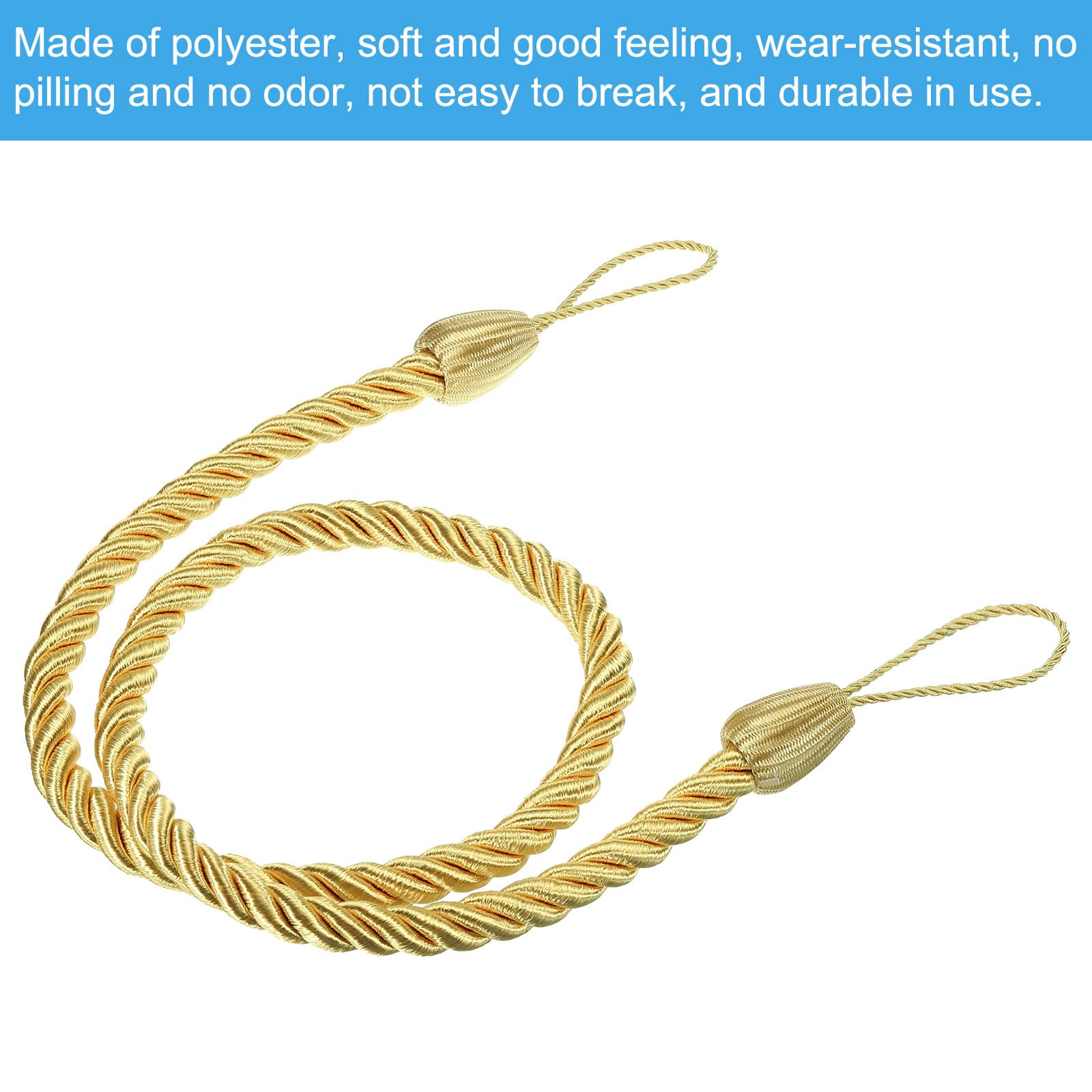 PATIKIL Cordons De Maintien De Rideaux Lot De 2 Attaches