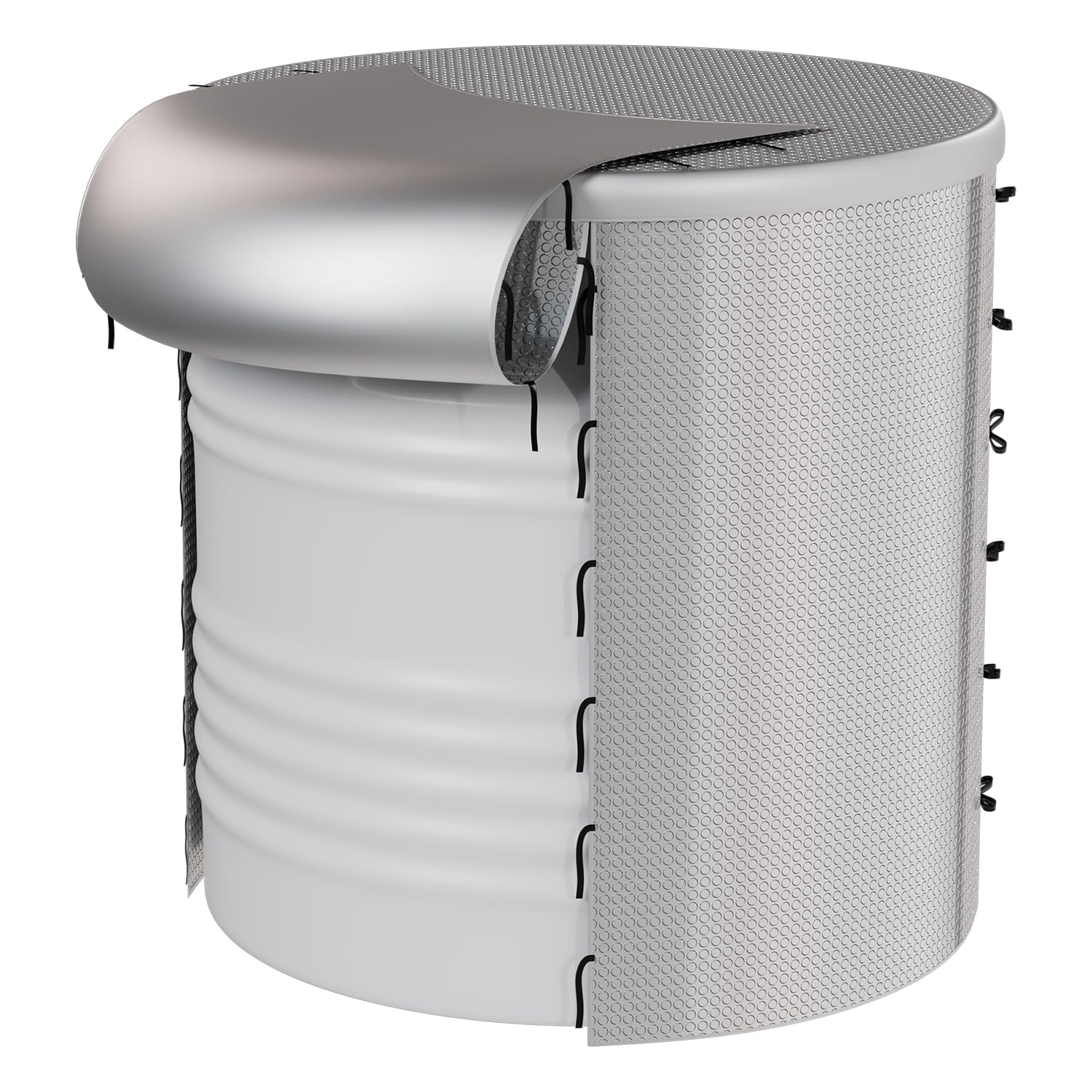 Zureni 1000L Water Tank Insulation Cover 3 Layer Protection 8mm Bubble Thermal Insulated Foam Coverage UV Resistant Roof Top Tank-Jacket Extra Strong Guard for Hot & Cold Weather (Pack of 1, Silver) (B0D6BS99HG) Amazon Price History, Amazon Price Tracker