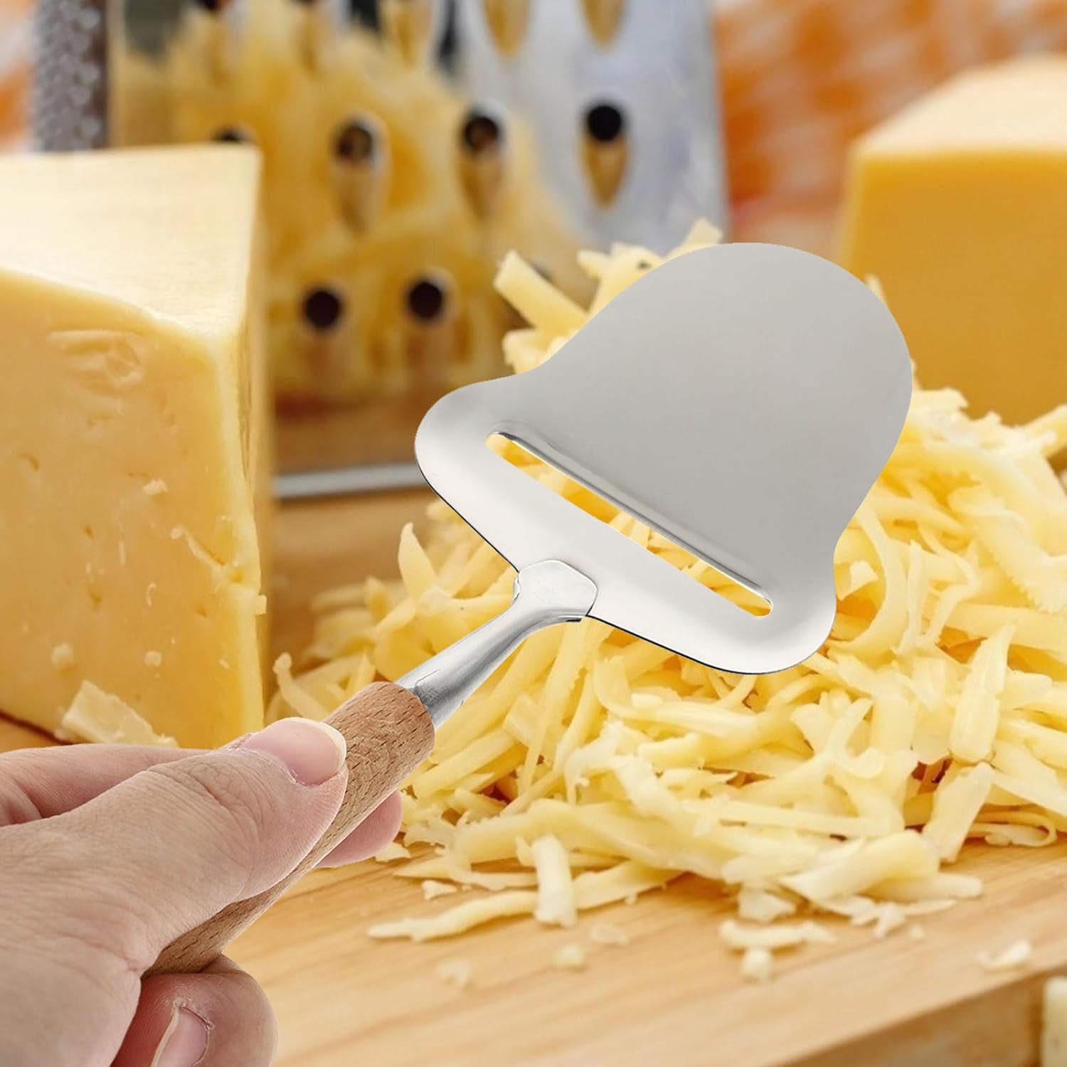 Stainless Steel Cheese Slicer Kitchen Tool with Comfortable Handle