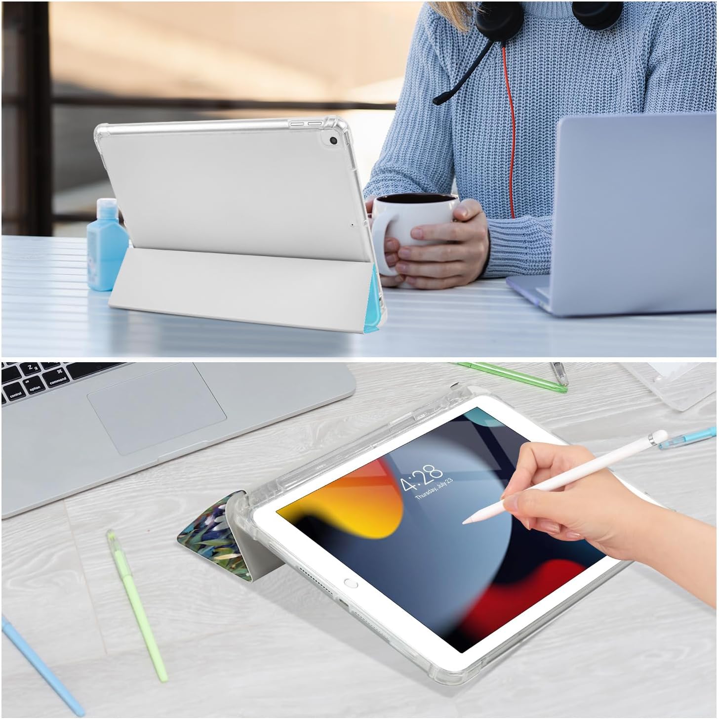 Vimorco for iPad 9th/8th/7th Generation Case 10.2 Inch Pencil Holder image 5