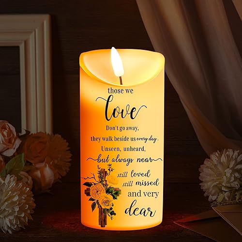 Miniatura 1 de Velas conmemorativas LED conmemorativas para la pérdida de un ser querido velas sin llama regalos de duelo velas de batería para oraciones estilo