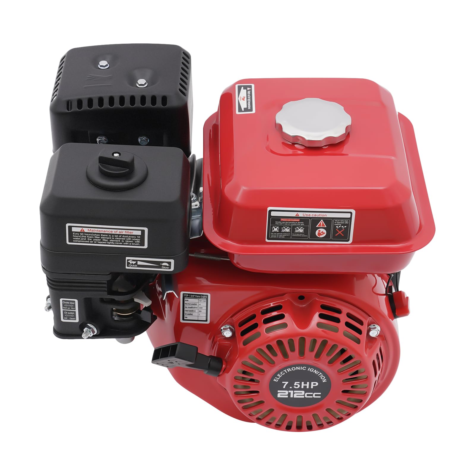 Motore a benzina 7,5 CV, motore a 4 tempi, motore Kart Engine, motori, generatore portatile a gas per pompe dell'acqua, vibratori, generatori, puster, trebbiatrici