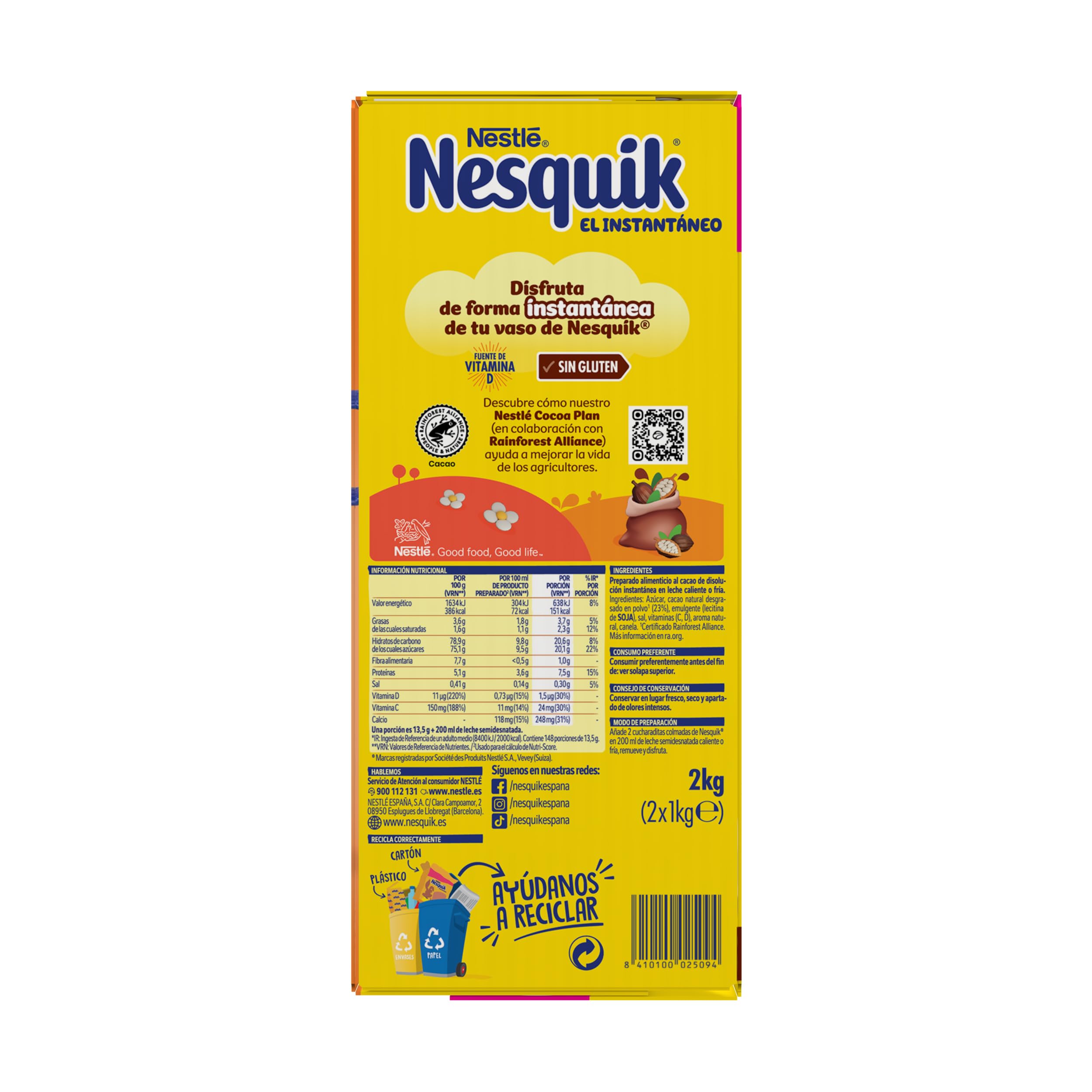 Nesquik - Cacao Soluble - 2 kg